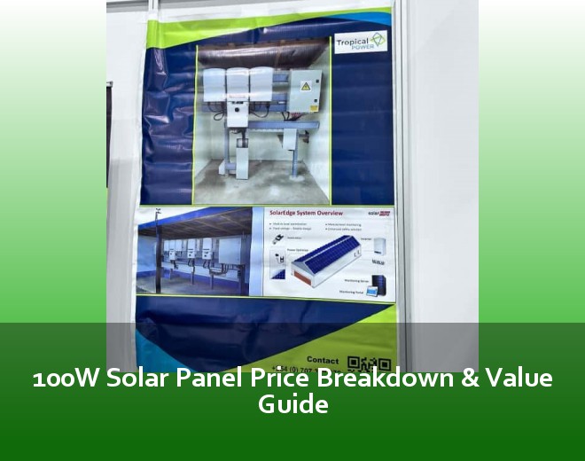 100W Solar Panel Price Breakdown & Value Guide